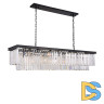 Подвесная люстра Delight Collection 1920s Odeon KR0387P-12C/P black/clear