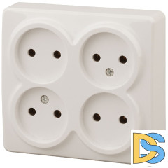 Розетка 4х2P Эра 11-2210-02 Б0020707