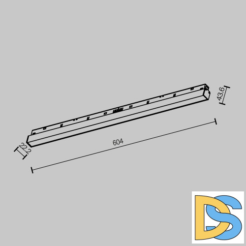 Трековый магнитный светильник Maytoni Basis TR030-2-24W2.7K-B