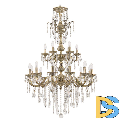 Подвесная люстра Bohemia Ivele Crystal Verona 72101/12+6/250/XL/2d B FP