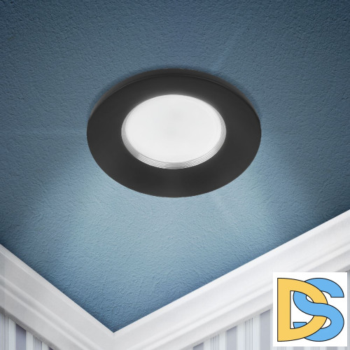 Встраиваемый светильник Эра KL107 BK/SL Б0061098