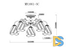 Потолочная люстра MyFar Nicole MR1661-5C