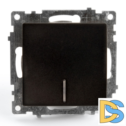 Выключатель 1-клавишный c индикатором Stekker Катрин 39605