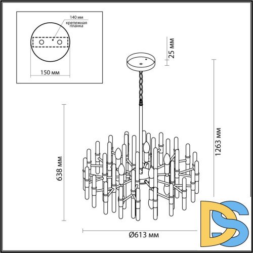 Подвесная люстра Odeon Light Stika 4988/10
