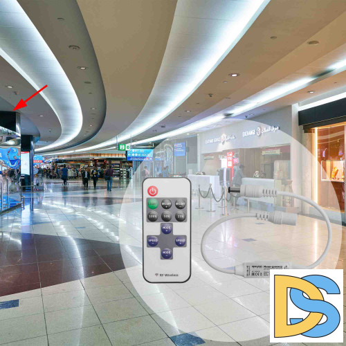 Мини-диммер для светодиодной ленты Apeyron 12В 72Вт RF пульт 04-10