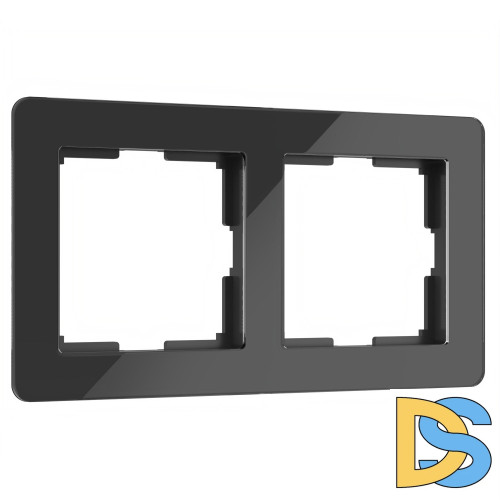 Рамка на 2 поста Werkel Acrylic (черный) W0022708