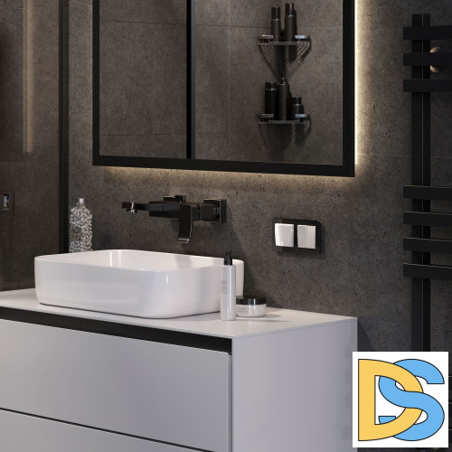 Рамка на 2 поста Werkel Acrylic (черный) W0022708