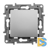 Переключатель одноклавишный Legrand Etika 10A 250V алюминий 672405