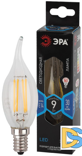 Лампа светодиодная Эра E14 9W 4000K F-LED BXS-9W-840-E14 Б0047005
