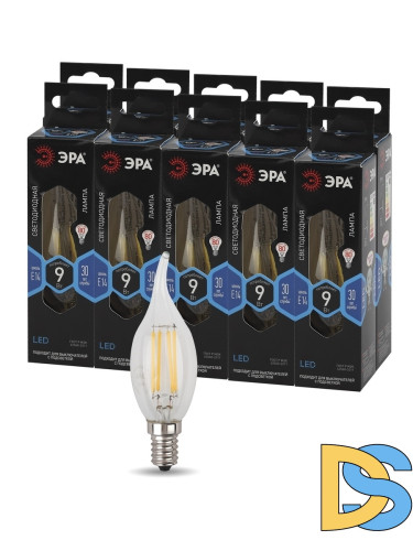 Лампа светодиодная Эра E14 9W 4000K F-LED BXS-9W-840-E14 Б0047005