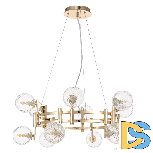 Подвесная люстра Crystal Lux LUXURY SP12 GOLD