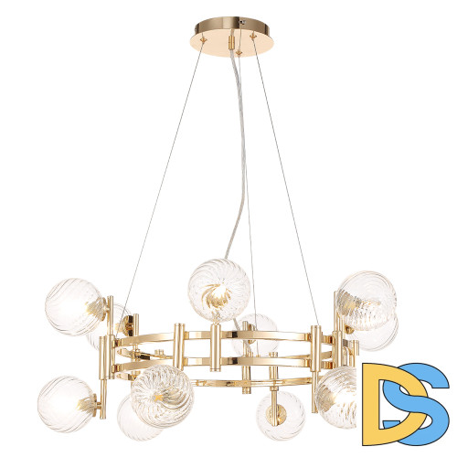 Подвесная люстра Crystal Lux LUXURY SP12 GOLD