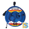 Удлинитель на металлической катушке 4-местный Stekker PRF02-31-50 50м 39787