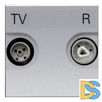 Розетка TV-FM одиночная ABB Niessen Zenit Серебро