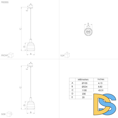Подвесной светильник Eglo Manzanares 900305
