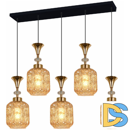 Подвесная люстра Reluce 02003-0.9-05L AMBER