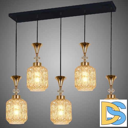 Подвесная люстра Reluce 02003-0.9-05L AMBER