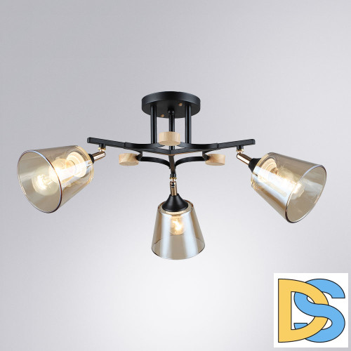Потолочная люстра Arte Lamp Glassy A5078PL-3BK