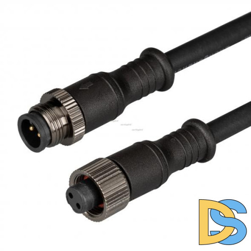 Водонепроницаемый IP67 прямой коннектор для соединения светильников ART-LINE 24V черный