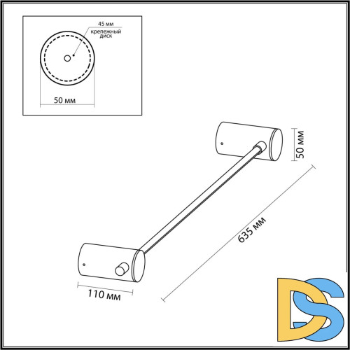 Настенный светильник Odeon Light Dalia 4395/6WL