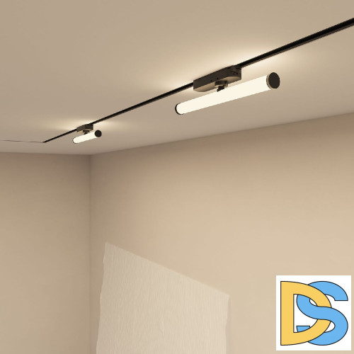 Трековый однофазный светильник Denkirs Strom DK6448-BK