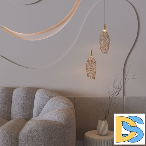 Подвесной светильник Eurosvet Ruche 90380/1 золото a069063