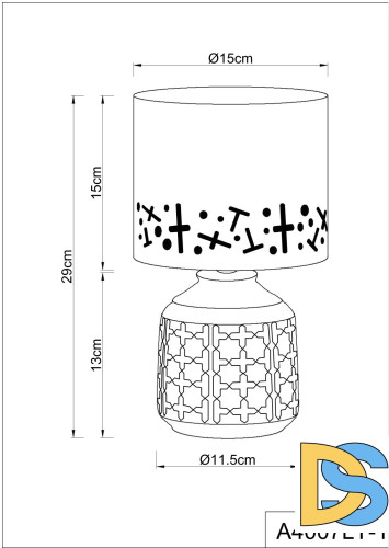 Настольная лампа Arte Lamp Bunda A4007LT-1GY