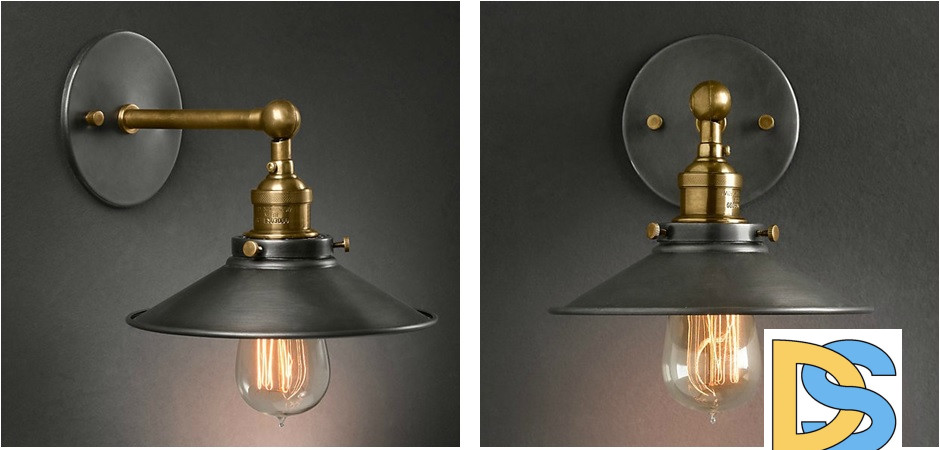 Бра ImperiumLoft Cone 20th c.Factory filament 84835-22