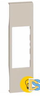 Лицевая панель для телефонных и компьютерных розеток 1 модуль.Песочный. Btichino Living Now