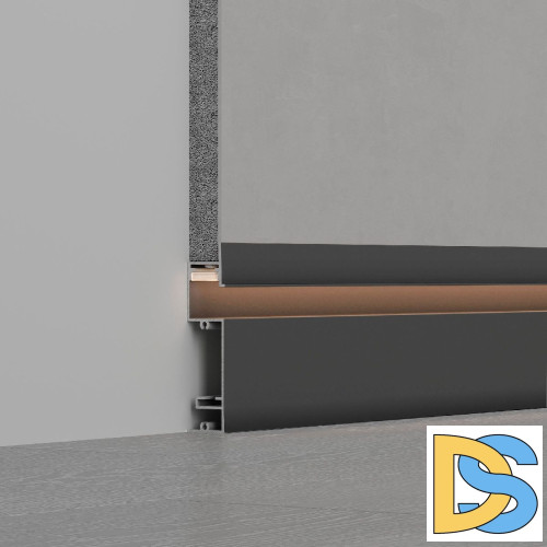 Профиль Arlight PLINTUS-H73-F-2000 BLACK 043480