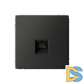 Розетка компьютерная RJ45, кат. 6А, Schneider Electric Art Gallery, цвет Базальт, GAL001486