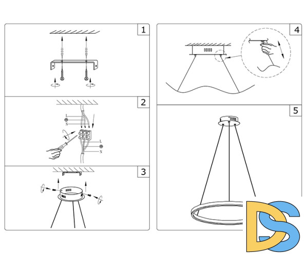 Подвесной светильник Kink Light Тор 08214,19A(3000K)