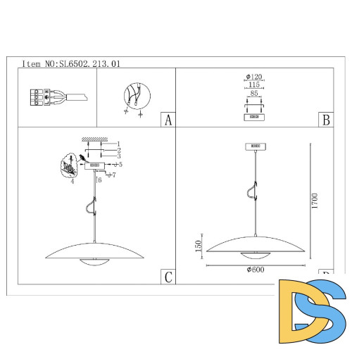 Подвесной светильник ST Luce Armonico SL6502.213.01