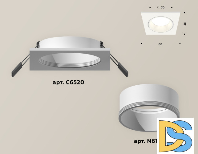 Встраиваемый светильник Ambrella Light Techno XC6520001 (C6520, N6110)