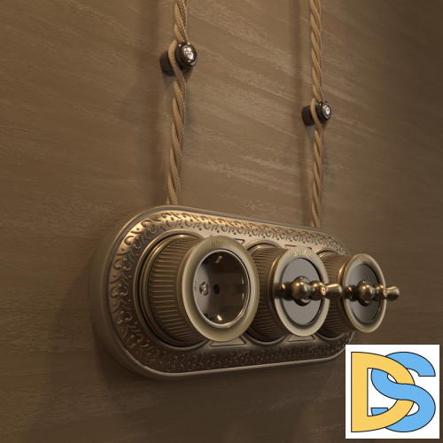 Выключатель двухклавишный Werkel 4690389166631 W5720012 a050767