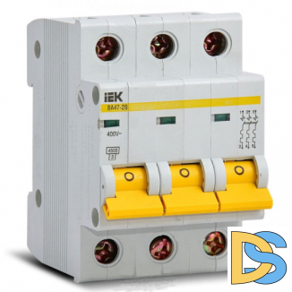 Автоматический выключатель IEK ВА47-29 3P 10А