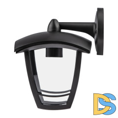 Уличный настенный светильник ЭРА НБУ 07-40-002 «Дели 2» черный Б0051186