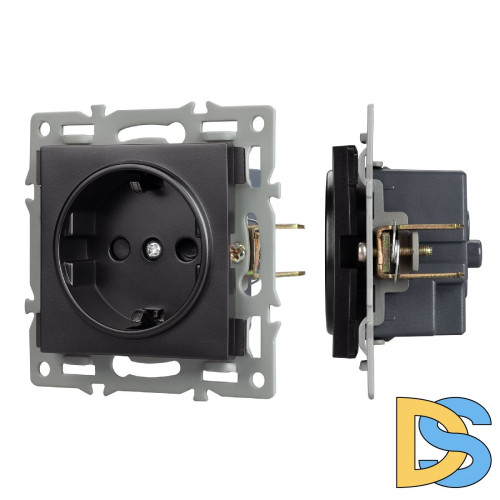 Механизм электрической розетки Arlight SCT-MEU1-PL-BK (250V, 16A) 043731