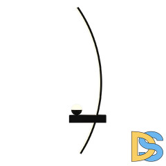 Настенный светильник Escada Ray 10220/2LED Black R