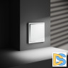 Проходной переключатель встраиваемый VOLTUM S70 одноклавишный с подсветкой 10А, (белый матовый)