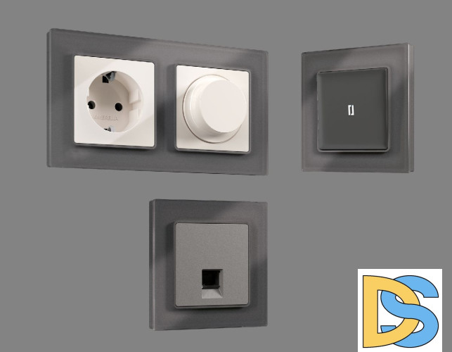 Рамка двухместная Ambrella Volt Platos AF330652