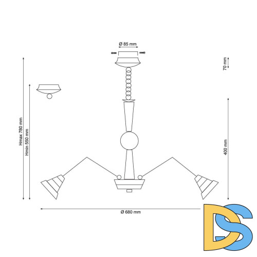 Подвесная люстра Lucia Tucci Natura 072.8 LED