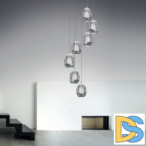 Подвесная люстра DeLight Collection Terrene MD13003023-7A chrome