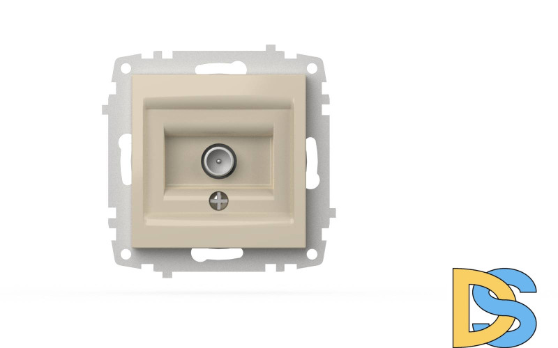 Розетка для TV с экраном (проходная) ELBI Zena Vega 609-010300-272