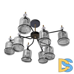 Люстра на штанге IMEX MD.4890-8-S COFFEE+FGD