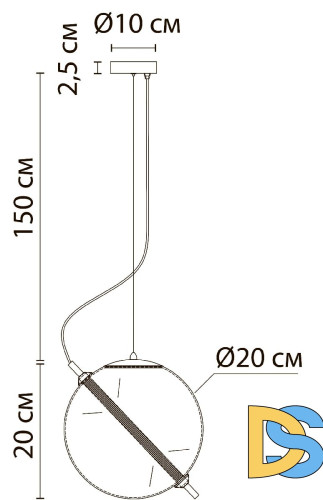 Подвесной светильник Arte Lamp Нolly A3220SP-1PB