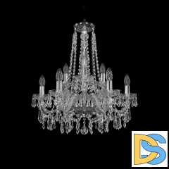Подвесная люстра Bohemia Ivele Crystal 1403/6+3/195/h-60 Ni