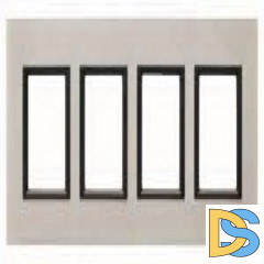 Рамка 4-ая (четверная), Лунный алюминий, серия UNICA TOP/CLASS, Schneider Electric