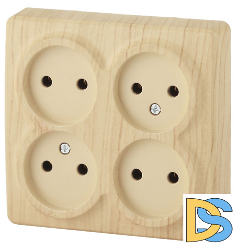 Розетка 4х2P Эра 11-2210-11 Б0020708