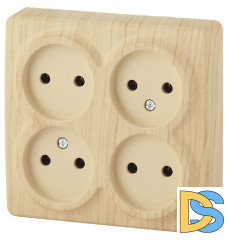 Розетка 4х2P Эра 11-2210-11 Б0020708